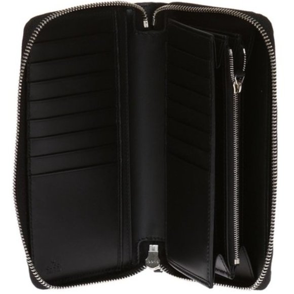 Gucci Guccissima with Web Zip Around Wallet in Black - Picture 3 of 4